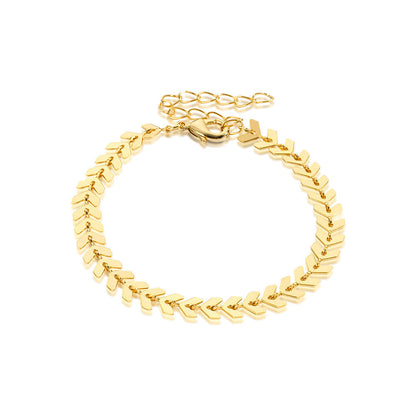 Geometric Metal Simplicity Gold Suit Personality Bracelets