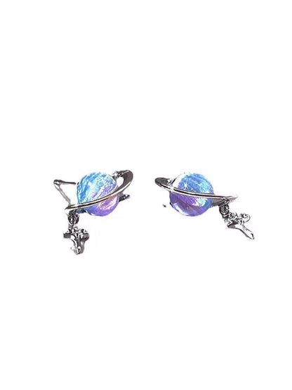 Women's Dream Starry Sky Planet Niche Design Earrings