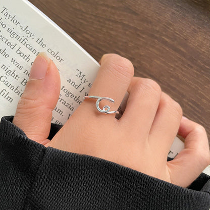 Personalized Cold Style Hand Jewelry Female Opening Rings