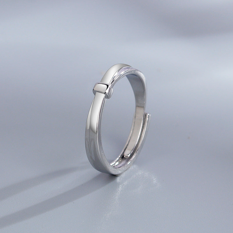 Women's & Men's And One Pair Minority Simple Interwoven Rings