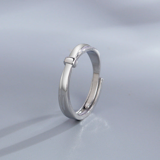 Women's & Men's And One Pair Minority Simple Interwoven Rings