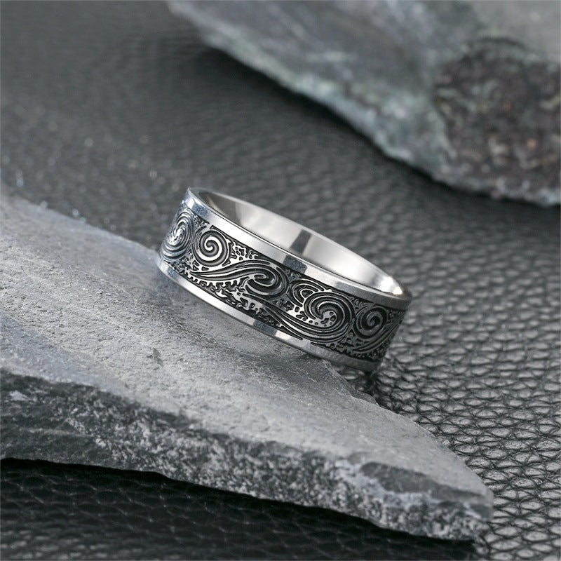 Men's Style Hand Jewelry Handsome Trendy Fashionable Rings