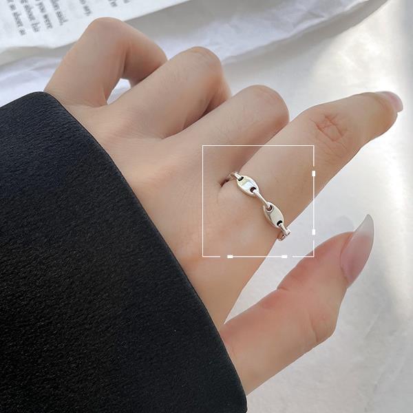 Fashion And Personalized Street Sier Opening Rings