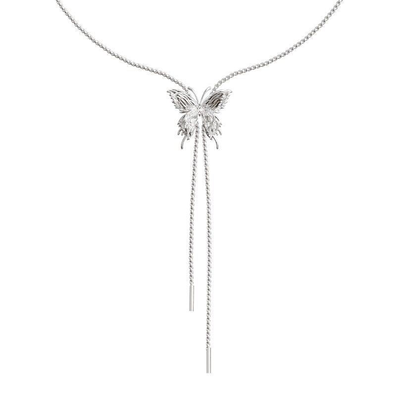 Women's Pull Butterfly For Trendy Light Luxury Minority Necklaces