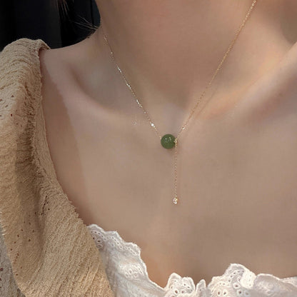 Jade Female Light Luxury Minority High Necklaces
