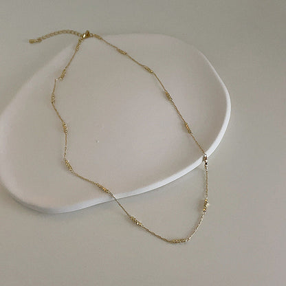 Of Sier Metal Female Niche Retro Personality And Minimalism Necklaces