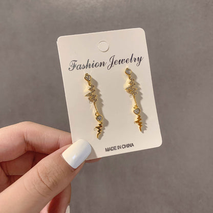 Female Simple Graceful Metal Quality Street Earrings