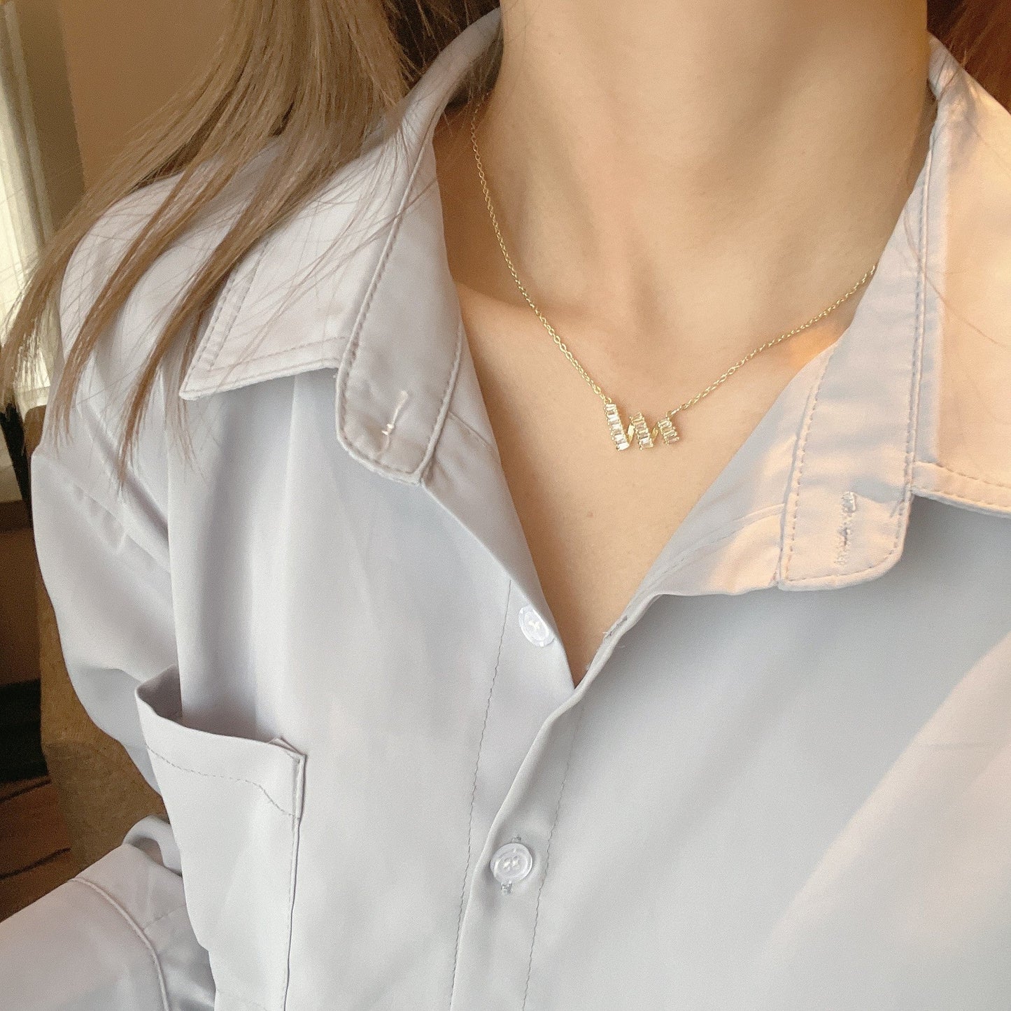 Elegance Retro Temperament Wave Zircon With Necklaces