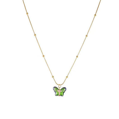 Butterfly Pendant Female Niche Retro High Necklaces
