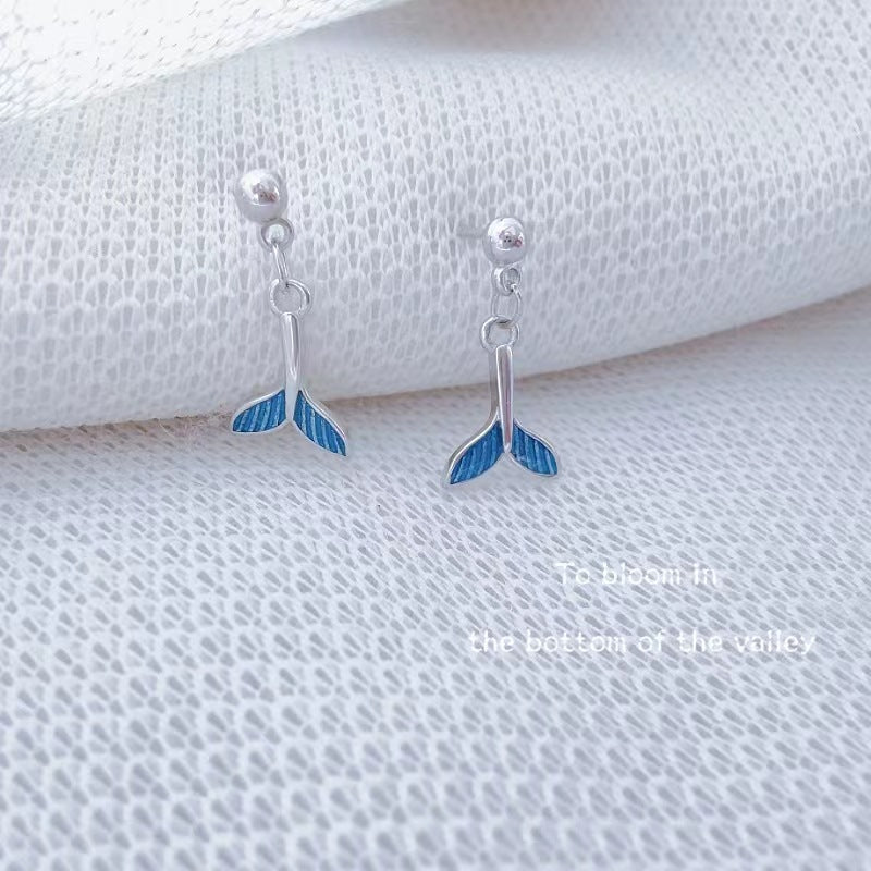 Women's Fishtail Trendy Sier Graceful Ear Ornaments Rings