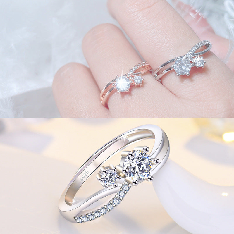 Style Simple Fairy Open Mouth Twisted Rings