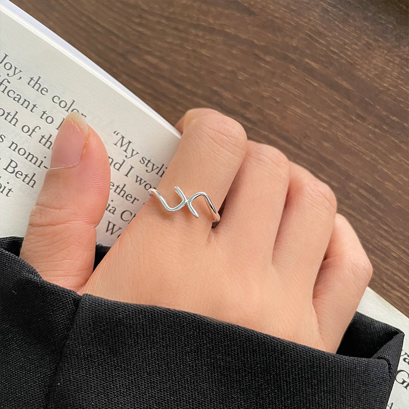 Personalized Cold Style Hand Jewelry Female Opening Rings