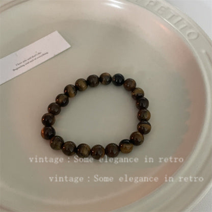 Women's Tigereye Beaded Niche Retro High Sense Necklaces