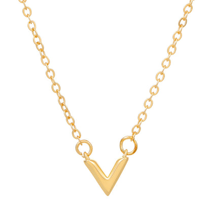V-shaped Female Pendant Retro Fashion Elegance Necklaces