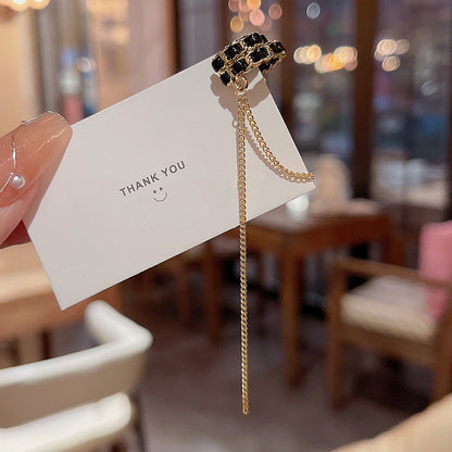 Minority Leather Ear Clip Trendy Long Earrings