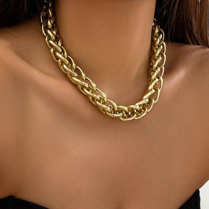 Metal Accessories Punk Thick Chain Exaggerated Necklaces