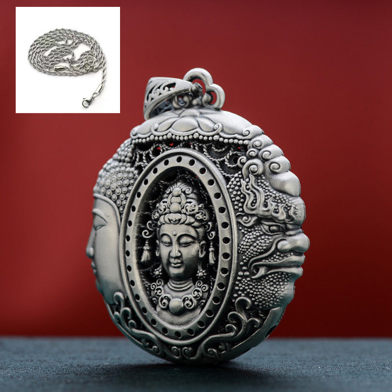 Sier Sweater Chain Long Retro Pure Necklaces