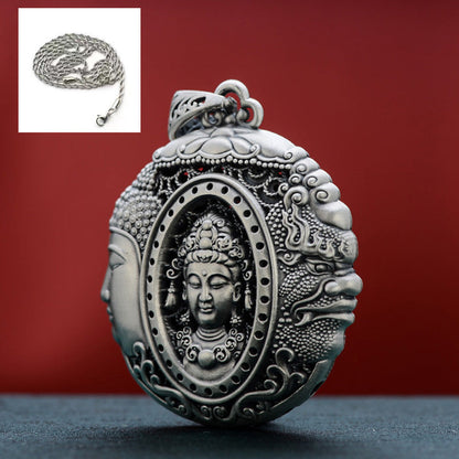 Sier Sweater Chain Long Retro Pure Necklaces