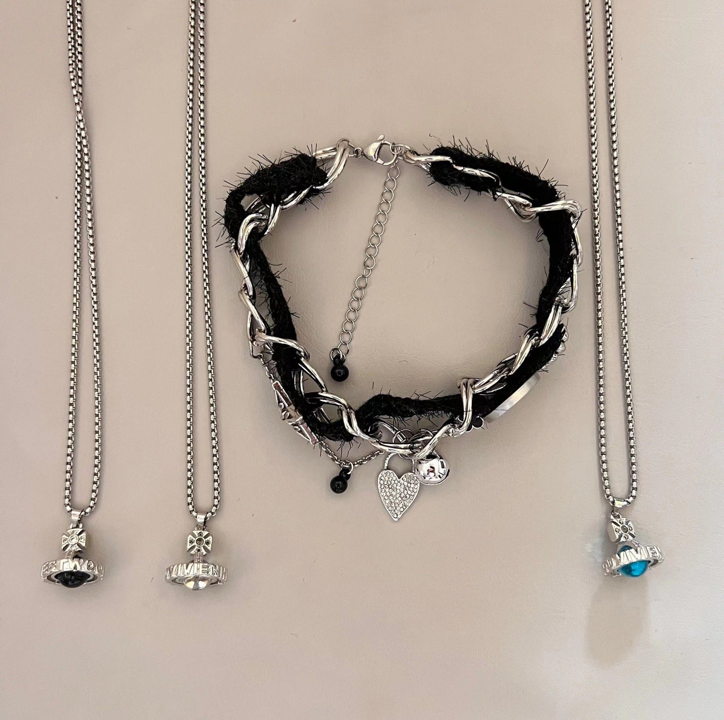 Subculture Light Luxury Minority Punk Hip Hop Necklaces