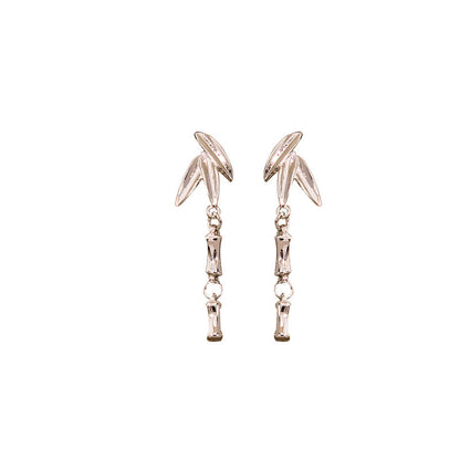 Leaf Metal Ear Fashion Commuter Tassel Earrings