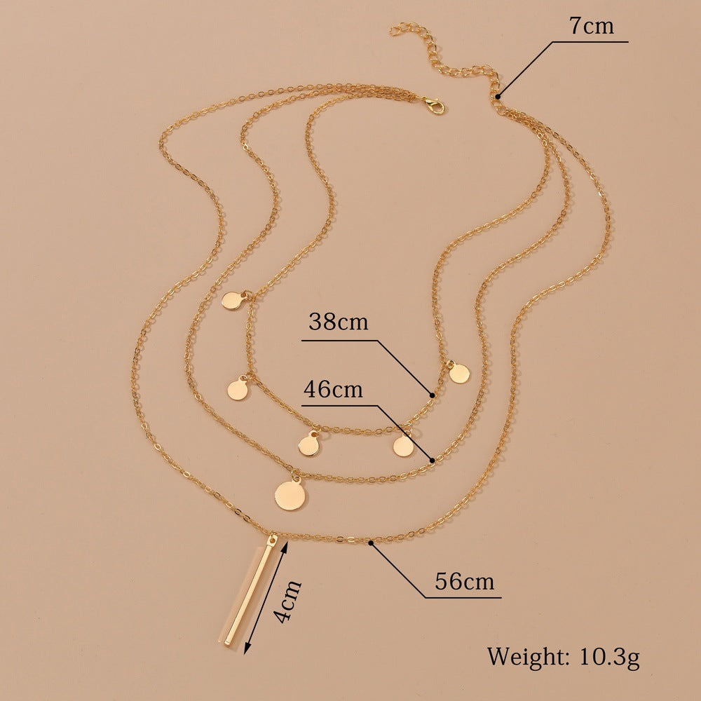 Women's Slice Personalized Tassel Long Pendant Fashion Necklaces