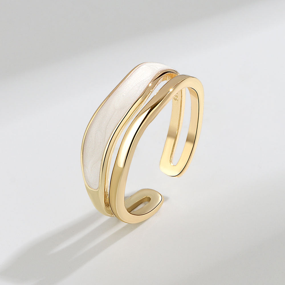 Epoxy Design Cold Wind Index Finger Tide Rings