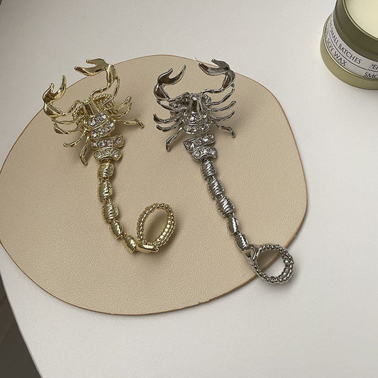 Metal Scorpion Chain Female Hip Hop Rings