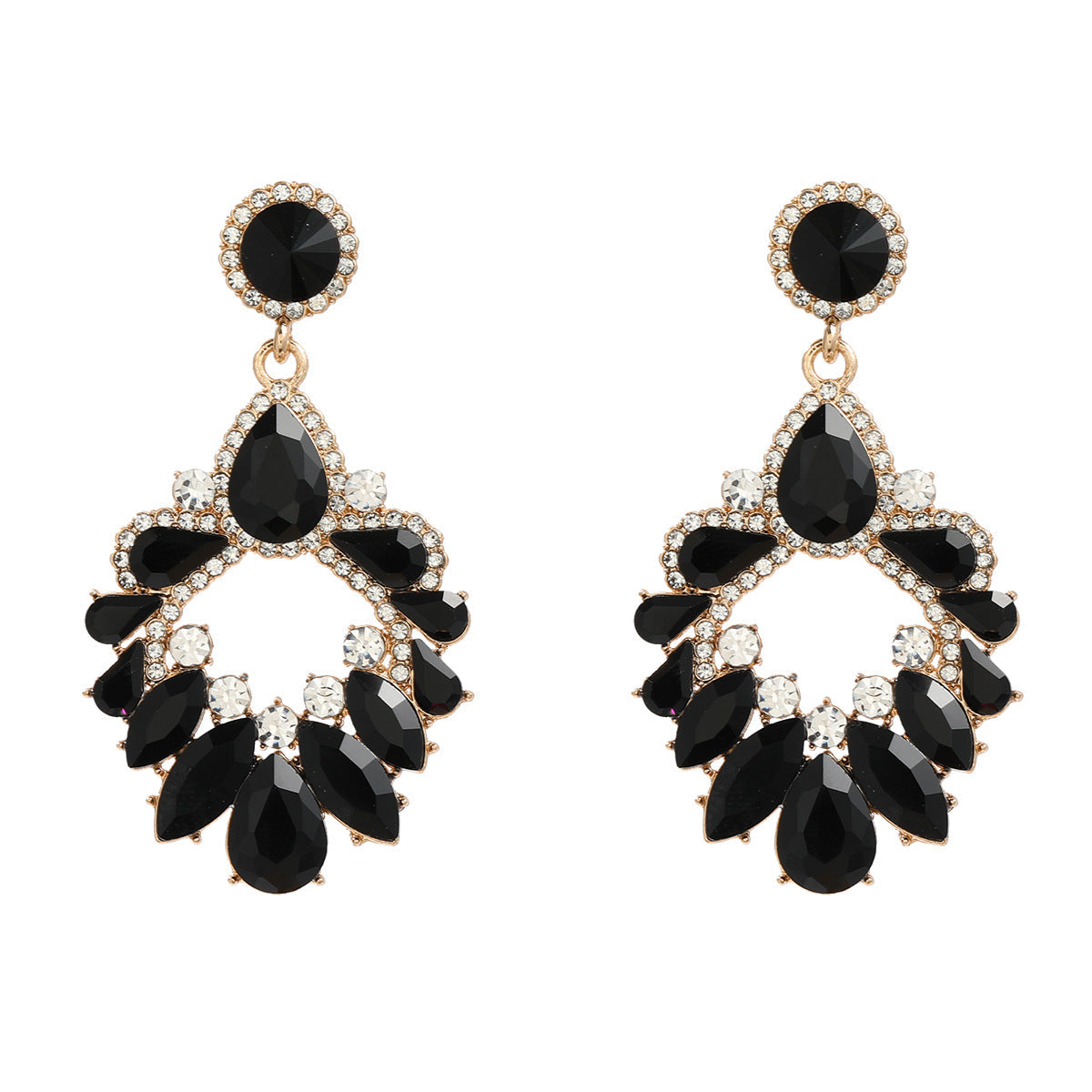 Women's Crystals Exaggerated Rhinestone Full Diamond Bohemian Earrings