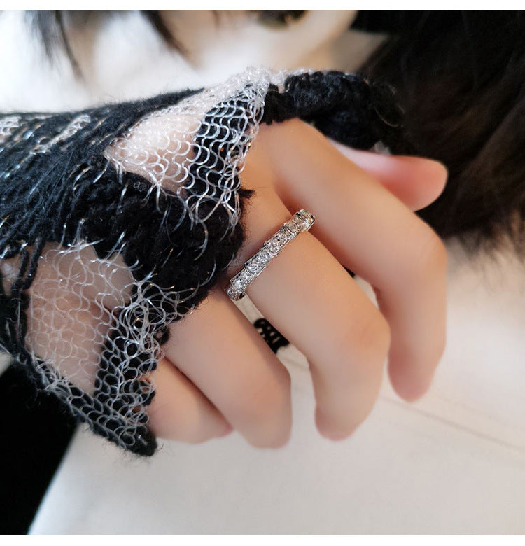 Design Snake Bone Rose Gold Plated Sterling Rings