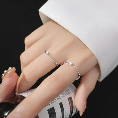 Diamond Index Finger Simple And Compact Rings