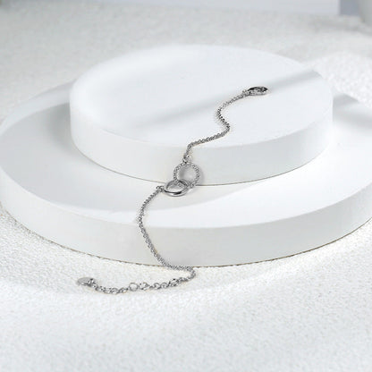 Simple Copper Plated Real Gold Diamond Bracelets