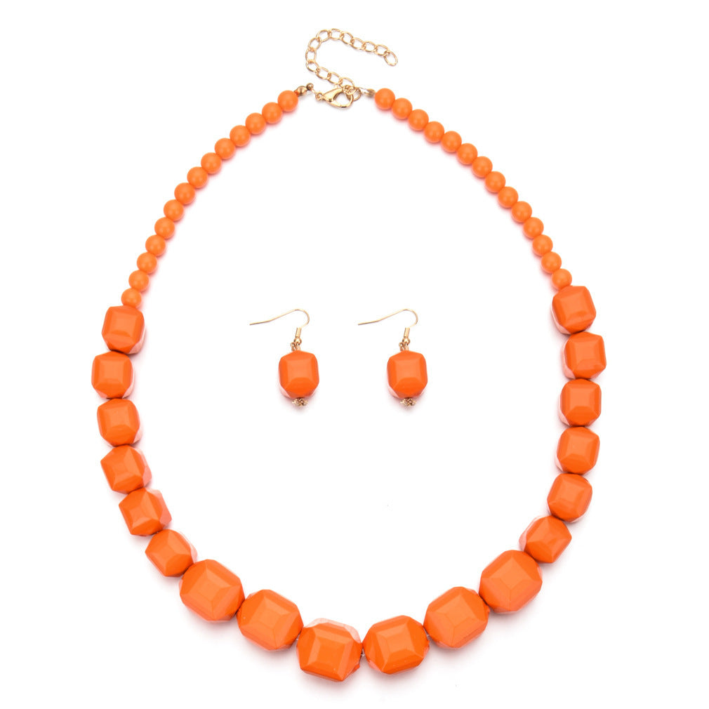 Acrylic Metal Exaggerated Artistic Retro Personalized Necklaces