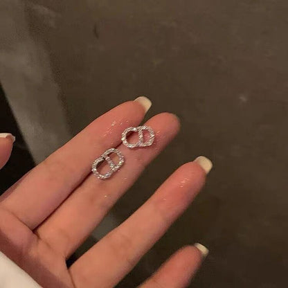 Women's Letter Light Luxury Minority Temperament High Earrings