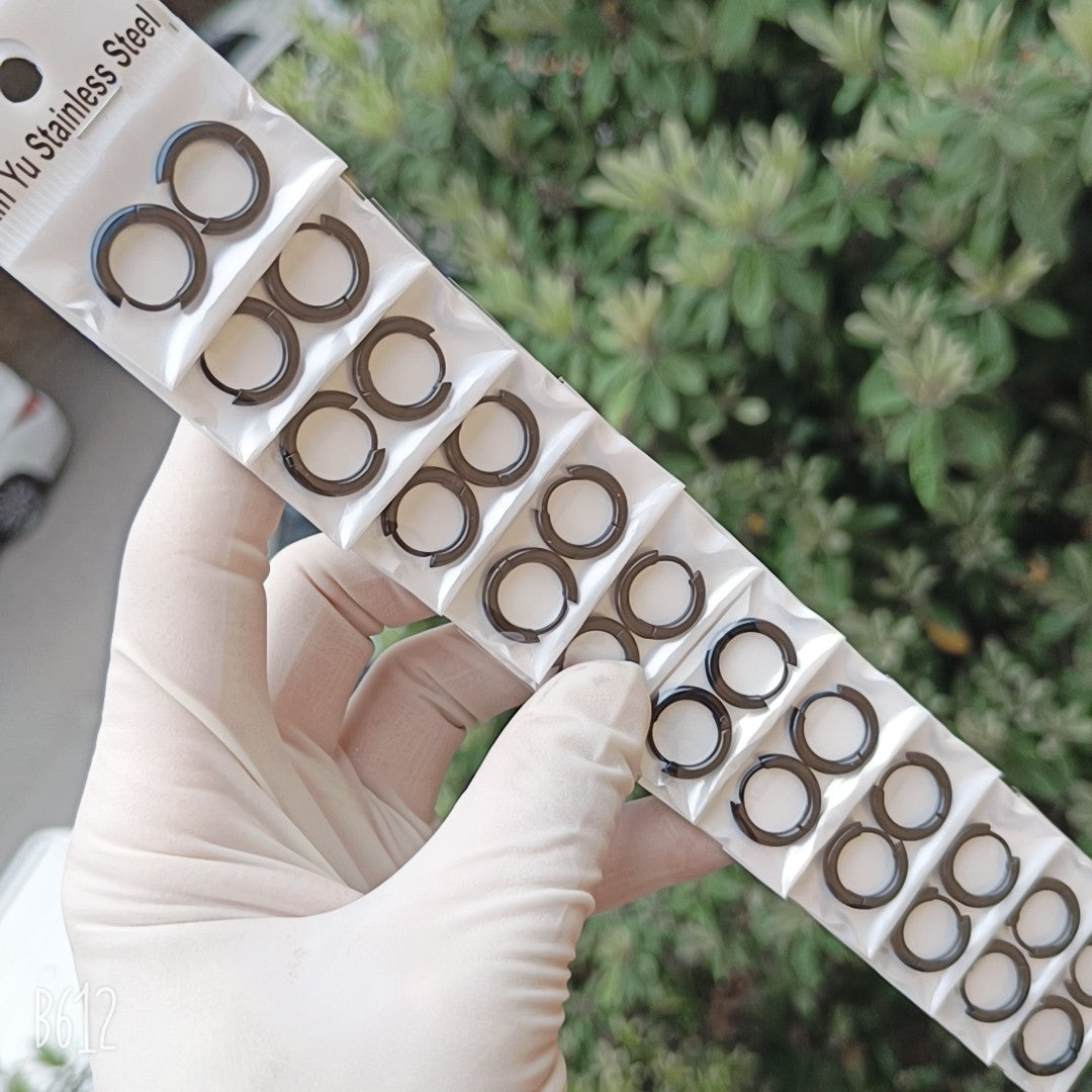 Thick Titanium Steel Hipster Accessories Versatile Earrings