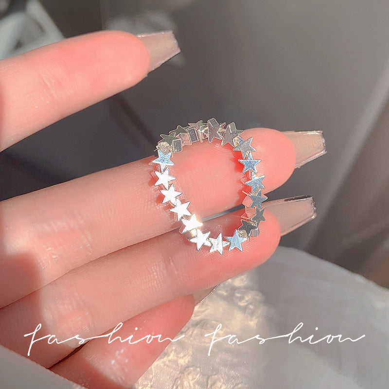 Small Pieces Of Sier Female Style Rings