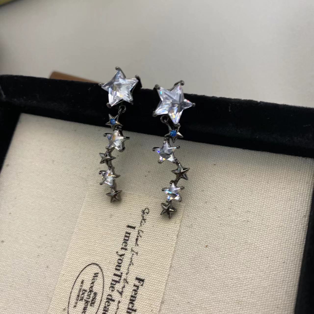 Irregular Metal Pentagram Female Simple Personalized Earrings