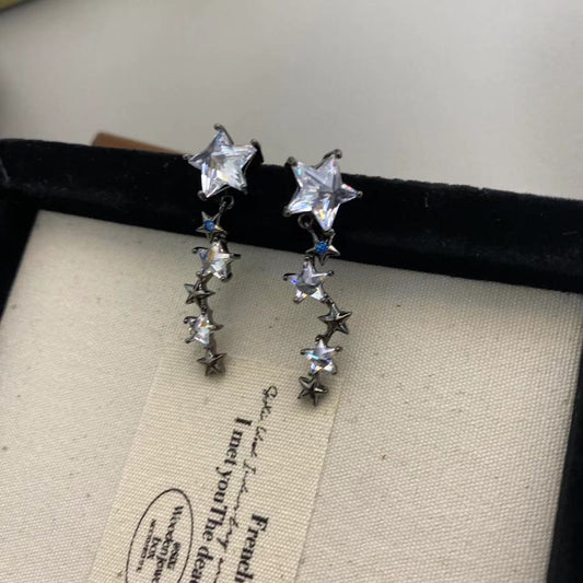 Irregular Metal Pentagram Female Simple Personalized Earrings