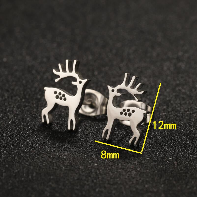 Antlers Simple And Compact Fresh Version Earrings