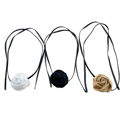 Niche Handmade Rose Flower Dark Hot Necklaces