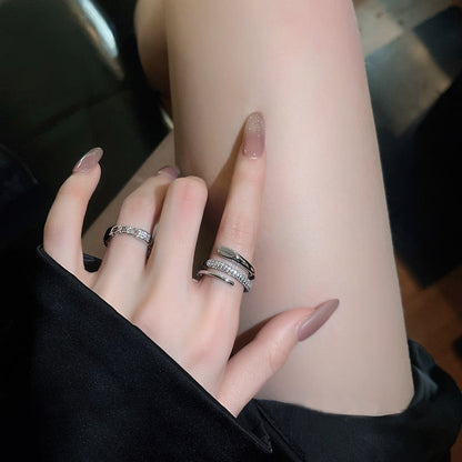 Light Luxury Minority Design Open High Rings