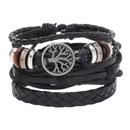 Men's Tree Of Life Element Carrying Strap Bracelets