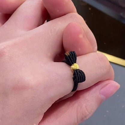 Run Three-dimensional Cat Eye Bead Bow Woven Hand Strap Bracelets