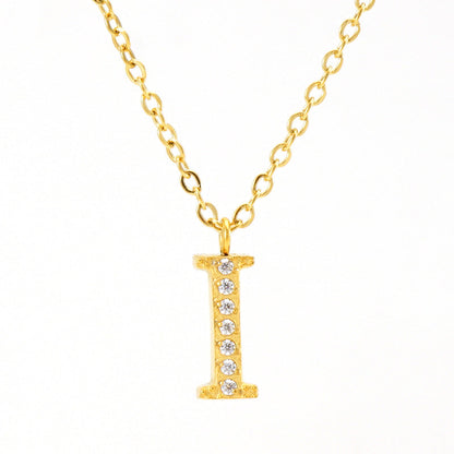 Women's English Letter Pendant High-grade Clavicle Chain Necklaces
