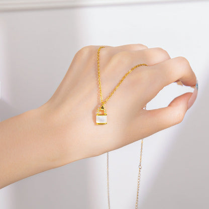 Women's Steel Exquisite Fully Jeweled Loving Heart Necklaces