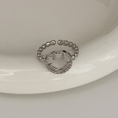 Sier Female Design Light Luxury Index Rings