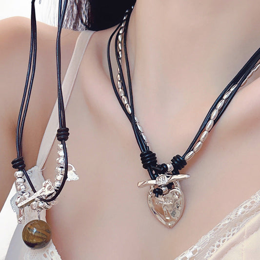 Metal Beaded Stitching Asian Culture Hot Necklaces