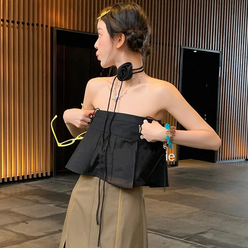 Neck Rose Three-dimensional Flower Clavicle Chain Necklaces