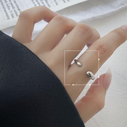 Fashion And Personalized Street Sier Opening Rings