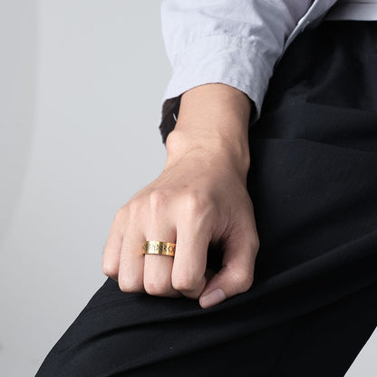 Women's & Men's & Ornament Viking Force Laboratories Vikings Text Rings