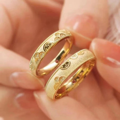 Women's & Men's & Happiness Couple And One Pair Rings